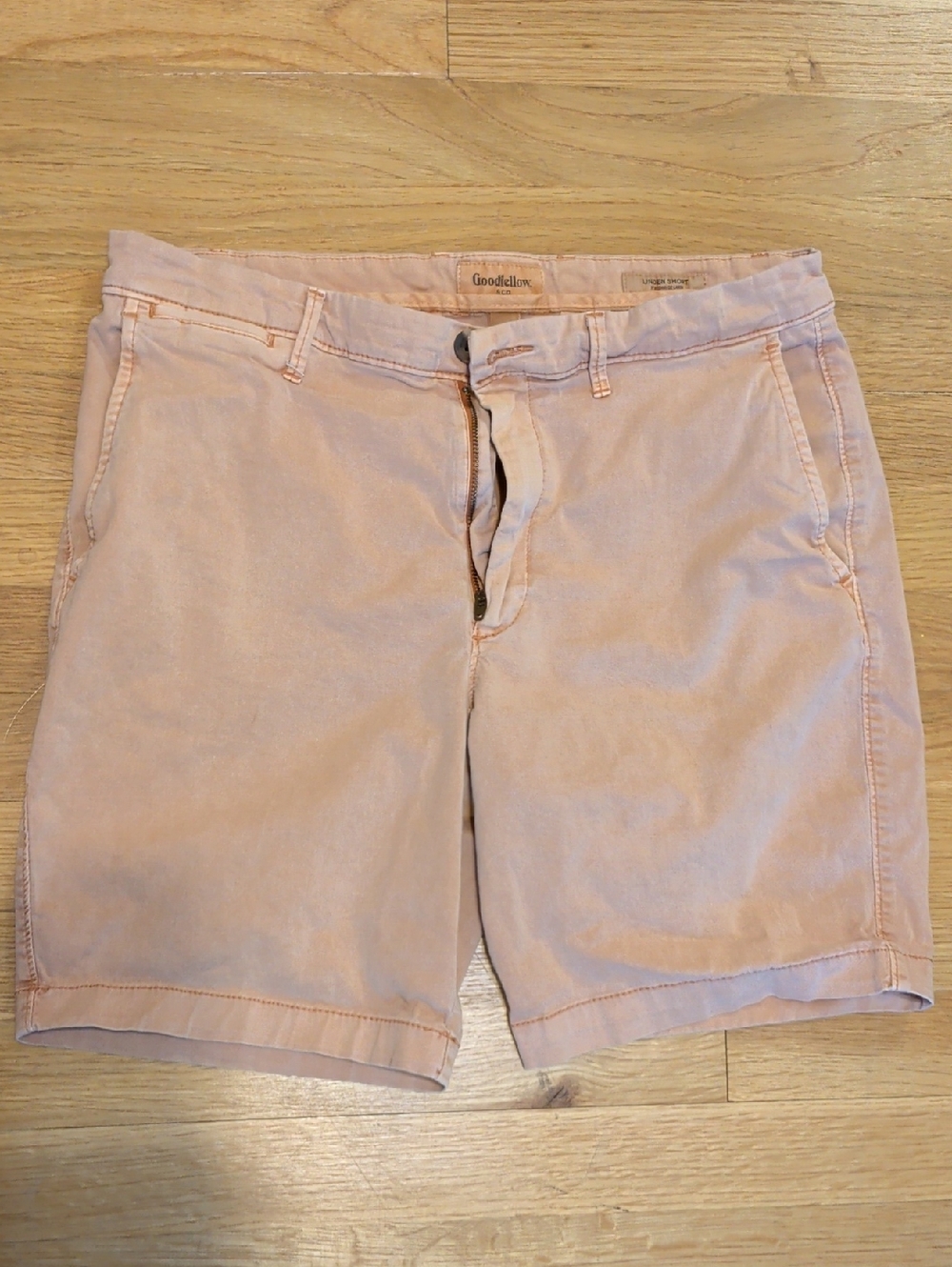 Goodfellow & Co Men’s Pale Pink Flat-Front Chino Shorts